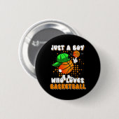 Kinder nur ein Junge, der Lieben Bysketbyll Player Button (Vorne & Hinten)