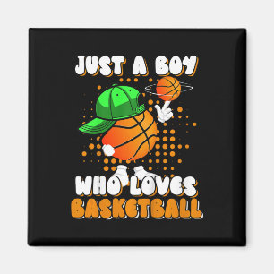Kinder nur ein Junge, der Lieben Bysketbyll Player Magnet
