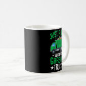 Kinder nur ein Junge, der Mülltransporter Liebe Kaffeetasse (VorderseiteRechts)