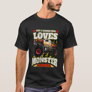 Kinder nur eine Frau, die Monster-LKWs Liebe T-Shirt