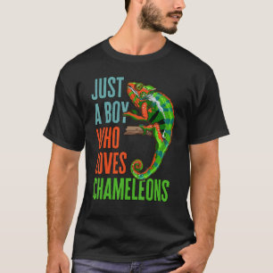 Kinder nur einen Jungen, der Chameleons Reptile Li T-Shirt