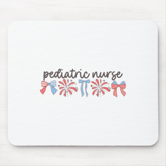 Kinder Nurse 4. Juli Ped Nurse Pädiatrie Mousepad (Vorne)