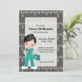 Kinder Nurse Einladung (Stehend Vorderseite)