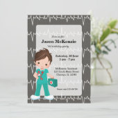 Kinder Nurse Einladung (Stehend Vorderseite)