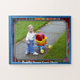 Kinder- oder Familienfoto mit Namen Puzzle