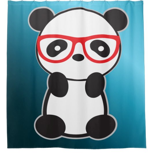 Kinder oder Liebhaber von Panda Bathroom Rug Duschvorhang (Vorderseite)