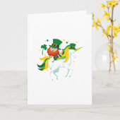 Kinder oder -mädchen Lepricorn Einhorn-St. Karte (Gelbe Blume)