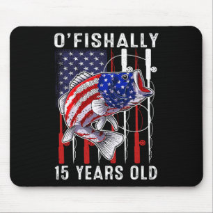 Kinder O'fishally 15 Jahre alte Geburtstag 15. Geb Mousepad