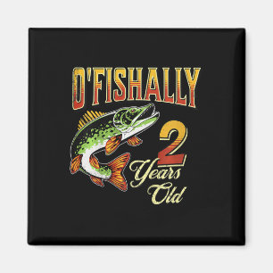 Kinder O'fishally 2 Jahre alt Fischerei-Thema 2. G Magnet