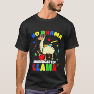 Kinder ohne Kindergarten Llama zurück zur Schule K T-Shirt