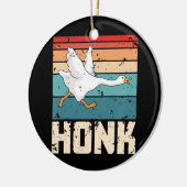 Kinder ohne Titel Gänse HONK Gamer Keramik Ornament (Links)