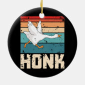 Kinder ohne Titel Gänse HONK Gamer Keramik Ornament (Hinten)