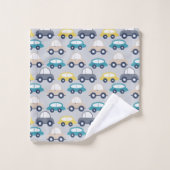 Kinder Oldtimer Autos Badhandtuch Set (Waschlappen)
