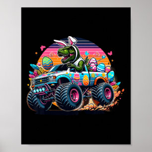 Kinder Osterjunge Shirts Jungs T Rex Dinosaur Rabb Poster