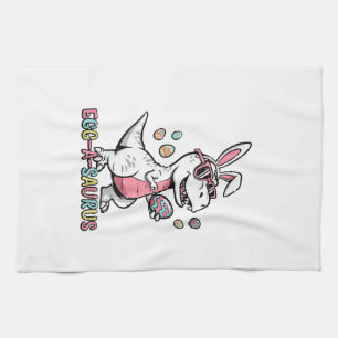 Kinder Ostern Dino Hase Ei A Saurus Trex Hase Jung Geschirrtuch