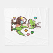 Kinder Ostern Dinosaurier Trex Ei Jagd Jungen Kind Fleecedecke (Vorderseite (Horizontal))