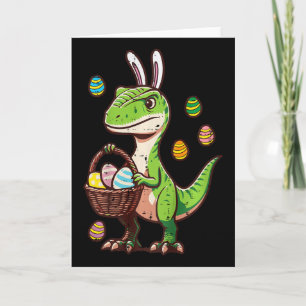 Kinder Ostern Dinosaurier Trex Ei Jagd Jungen Kind Karte