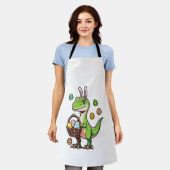 Kinder Ostern Dinosaurier Trex Ei Jagd Jungen Kind Schürze (Getragen)
