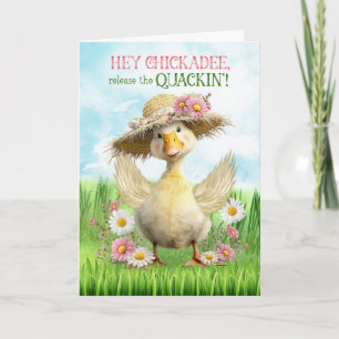 Kinder Ostern Enten Release den Quack-Humor Feiertagskarte