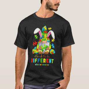 Kinder Ostern Gnome halten Rätsel Akzeptieren Auti T-Shirt
