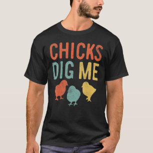 Kinder Ostern Küken Graben Mich Retro Vintage Hühn T-Shirt