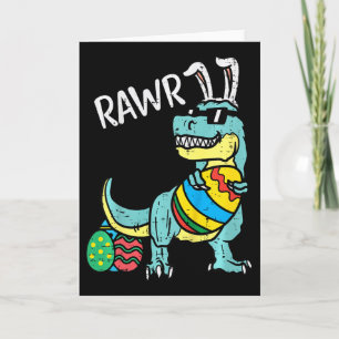 Kinder Ostern Trex Bunny Rawr Kleinkind Jungen Ost Karte