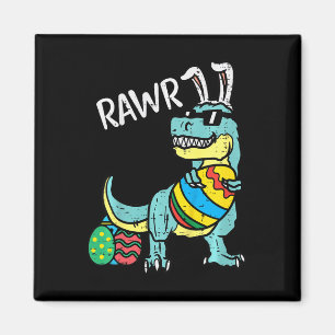 Kinder Ostern Trex Bunny Rawr Kleinkind Jungen Ost Magnet