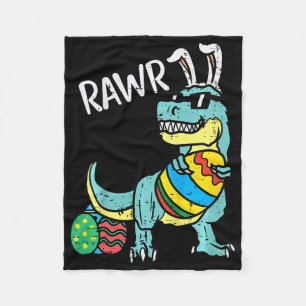 Kinder Ostern Trex Hase Rawr Kleinkind Jungen Oste Fleecedecke