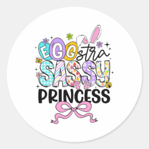 Kinder Ostertag Ei-extra Sy Prinzessin Mädchen Kan Runder Aufkleber