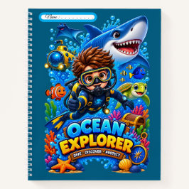 Kinder Ozean Explorer Hai Meer Leben Notizbuch