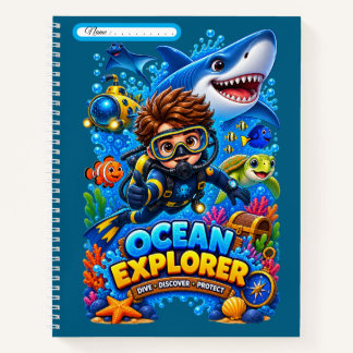 Kinder Ozean Explorer Hai Meer Leben Notizbuch