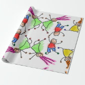 Kinder Packpapier. Geschenkpapier (Ungerollt)