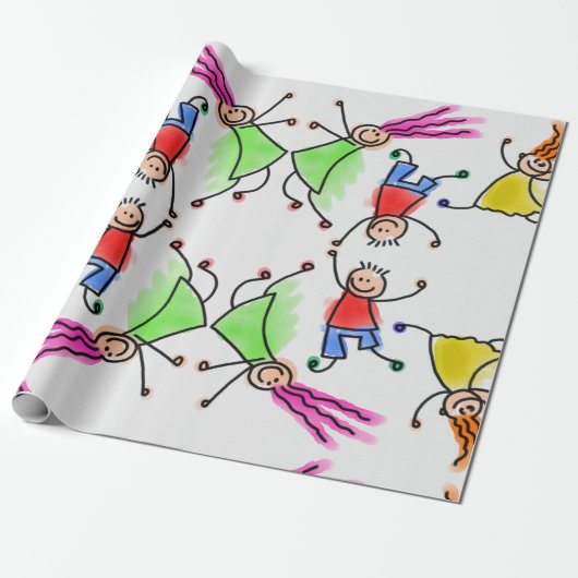 Kinder Packpapier. Geschenkpapier (Ungerollt)