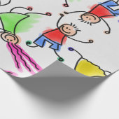 Kinder Packpapier. Geschenkpapier (Ecke)