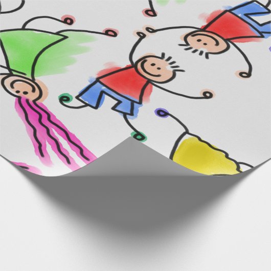 Kinder Packpapier. Geschenkpapier (Ecke)