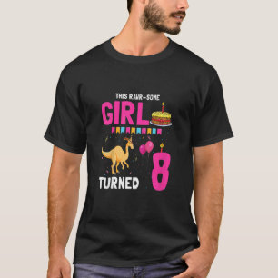 Kinder Parasaurolophus Girl for Dino Birthday Part T-Shirt