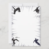 Kinder Parkour Obstacle Course Party Geburtstag Einladung (Rückseite)