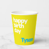 Kinder Party Geburtstag Mindest-Sitte Pappbecher (Vorderseite)