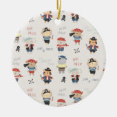 Kinder Party Pirate Keramik Ornament (Vorne)