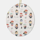 Kinder Party Pirate Keramik Ornament (Links)