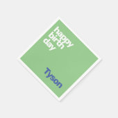 Kinder Party Serviette Glückwunsch Geburtstag ganz (Ecke)