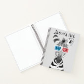 Kinder passen das Zebra Sketch-Notebook an Notizblock (Innenseite)