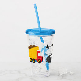 Kinder passen den Baustil-Akryltumbler an Acryltrinkbecher