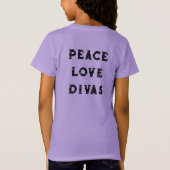 Kinder PEACE LIEBE DIVAS Blossom & Lilybug T - Shi T-Shirt (Rückseite)