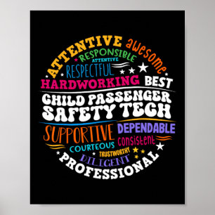 Kinder Penger Sicherheitstechniker  Poster