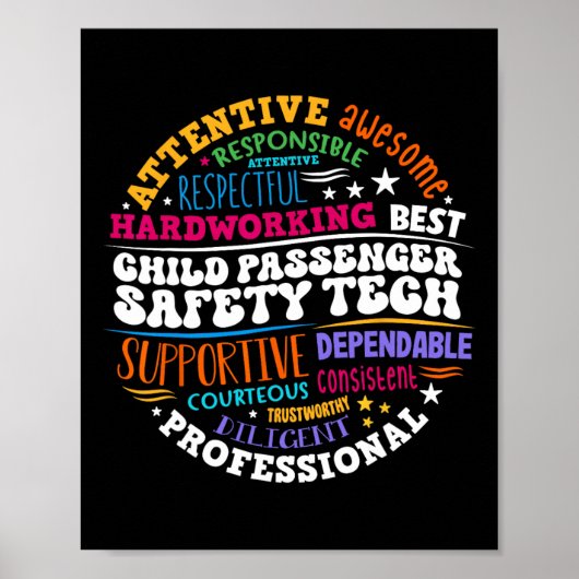 Kinder Penger Sicherheitstechniker Poster (Vorne)
