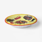 Kinder personalisieren altersschwachen Feuerwehrma Pappteller (Gewinkelt)