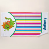 Kinder personalisieren spielerisches Handtuch mit  (Vorderseite)