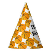 Kinder Personalisiert Basketball Happy Geburtstags Partyhütchen (Links)
