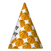 Kinder Personalisiert Basketball Happy Geburtstags Partyhütchen (Rechts)